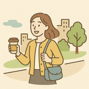 待ち時間で外出
